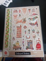 2X EMBOSSING STICKERS FOR SCRAPBOOKING NEW (Z649)