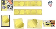 100pcs Gold Embossing Seals Stickers Round Self-Adhesive Certificate Seals