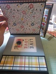 Handmade Scrapbook with Flowers, family & home Theme