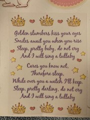 Little Girl Baby Princess sticker sheet, Pink