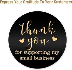 Thank You For Supporting My Small Business 2 Inch Self Adhesive 500 Label Roll