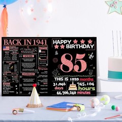 Joycard 85th Birthday Card with Envelope, 85th Birthday Decorations for Women…
