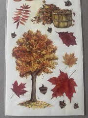 Large Sheet Of Autumn/Fall Themed Stickers~Includes 19 Stickers, New In Package