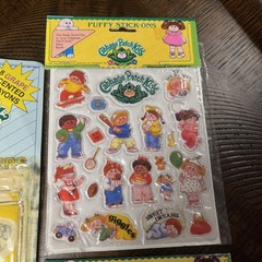 Vintage 1980s Cabbage Patch Kids Puffy Stickers 1983-new & Color Stickers Used
