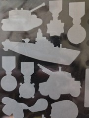 Retired Sticko US Marines Dimensional Stickers Military Veteran Craft Pack Vtg