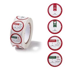 1 Roll 500pcs Christmas Letter To Santa Round Self Adhesive Paper Stickers 25mm