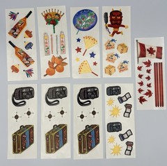 Vintage 1990s Creative Memories Stickers – 18 Sheets – Travel States Countries