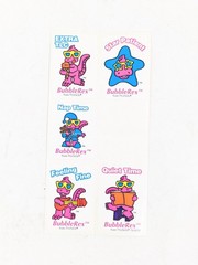 5 Vintage BubbleRex Dinosaur Sticker Mascot Tylenol Advertising 90s Unused New