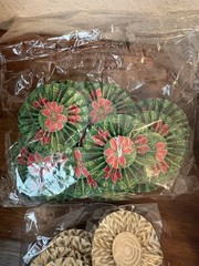 ANNA GRIFFIN Assorted Paper Rosettes Embellishments Christmas ++ Lot of 175