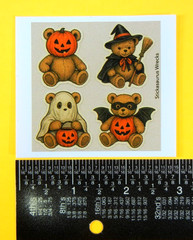 Teddy Bear Halloween Mini Sticker Sheet