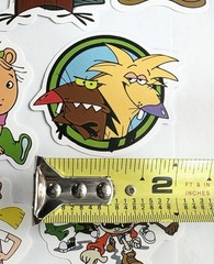 Set Of 23 90’s Animated Cartoon TV Show Stickers Assorted Sticker Decal Designs