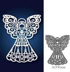 Winged Angel Die Cut for Card Making, Scrapbooking Die-Cuts, Ornament Metal Cutt