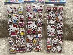Retro Vintage Look Hello Kitty 3D Bubble Puffy Stickers 3 sets (#42)