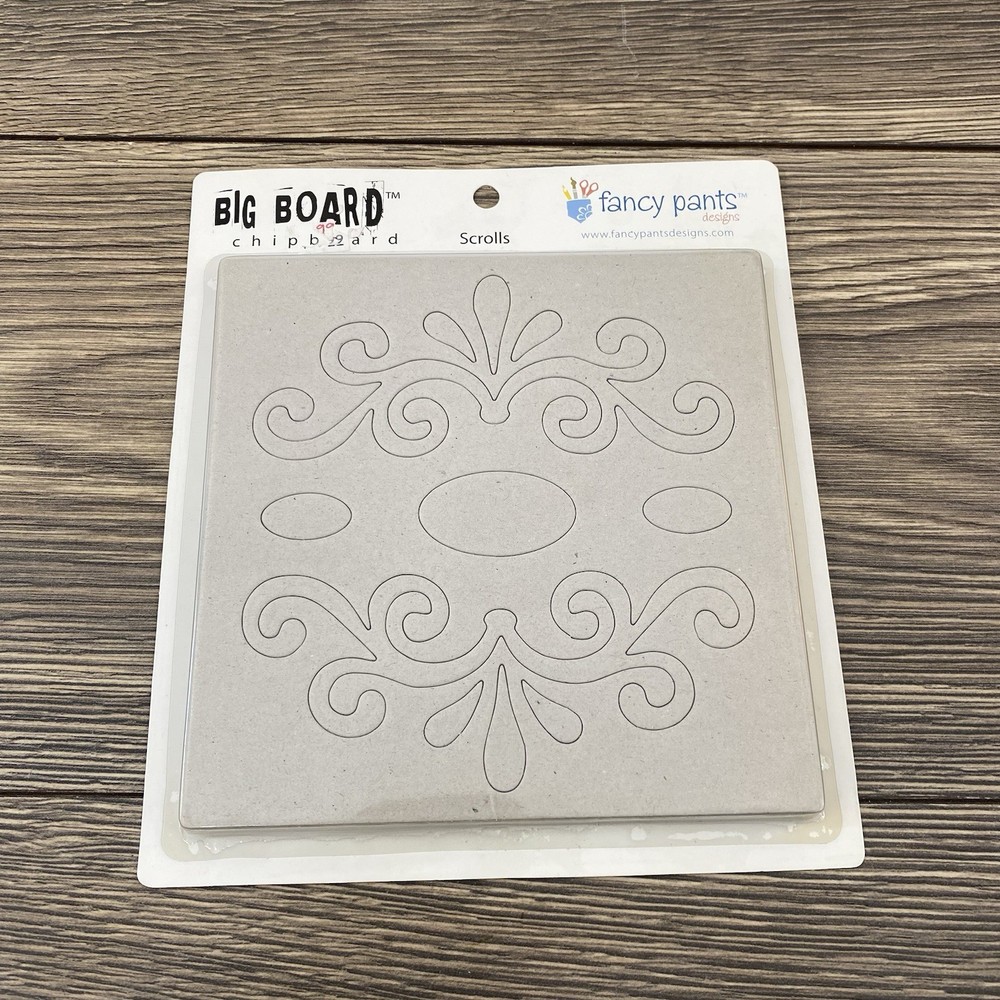 NEW Fancy Pants BIG BOARD #992 Chipboard Scrolls 6”x 6”