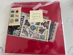 School Days Scrapbooking Kit Supplies – Paper Stickers Embellishments Charms