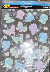 BUTTERFLIES Butterfly Bright Pink Blue Green Yellow Red Bugs Jot Pop-up Stickers
