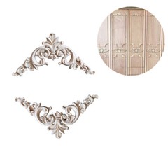 4 PCS Wood Onlay Wall Appliques Onlays Furniture Cabinet Stickers
