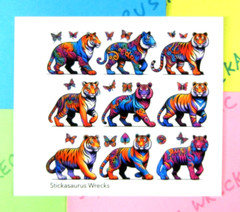 Tigers & Butterflies Sticker Sheet