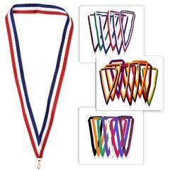 Neck Ribbon Award Holder Medals Blank Colored Achievement Ribbon Lanyard