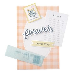 American Crafts GINGHAM GARDEN (200pc) PAPERIE EPHEMERA PACK scrapbooking