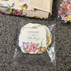 Anna Griffin Quotes & Flowers 120 3-D Flower Stickers & Cardstock – New AG 772