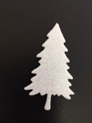 Woodland Die Cuts * Mini Trees * Set of 24 * Cardstock, Glitter Foam or Glitter