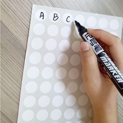 Coding Labels 3/4″ Round Color-Coding Circle 1050pcs Dot Labels (White)