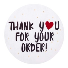 1.0″/1.5″ Thank You Stickers Rolls For Baking Packaging Envelope Small Business