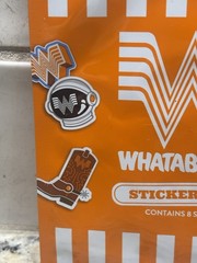 Whataburger Sticker Pack 5 of 5 Collectible 2026 Kids Meal Toy 8 Stickers Sealed