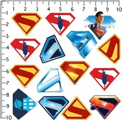 SUPERMAN 2025 LOGO VARIETY DIE CUT VINYL 50 CT STICKER PACK
