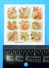 Animals Fruits & Foilage Mini Sticker Sheet