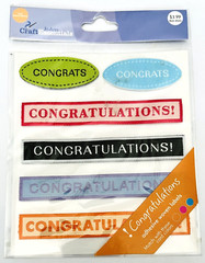 Lot 4 Small Packages Epoxy Stickers Crafts Greeting Cards Scrapbooking New