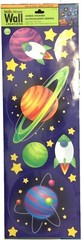 Removable Wall Stickers OUTER SPACE ROCKET PLANET Main Street Clings Decorations