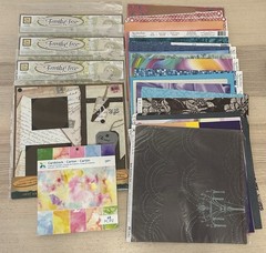 Scrapbooking Paper Sticker Album Embellishment Craft Supplies Mixed Lot