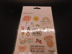 the paper studio stick a bilities Baby Girl stickers 30pc