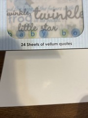 Colorbok Vellum Quote Pack Stack “Baby Boy” 24 Sheets Scrapbook Over 70 Quotes
