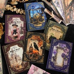 20Pcs Vintage Magic Witch Scrapbook Paper Junk Journal Album Crafts Collage Art
