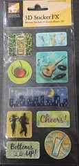 American Traditional Design 3D Sticker FX Motion Stickers-Cocktails