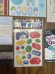 Boy Scrapbooking Lot Embellishments Stickers Baby Kid