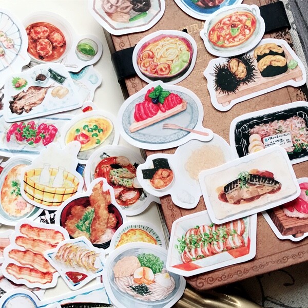43pcs/ Japanese food dim sum food, noodles delicious food sticker y06