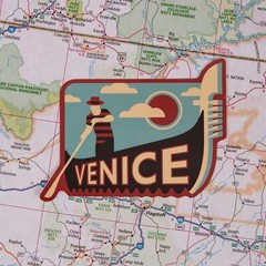 Venice Weatherproof Vinyl Travel Sticker – Gift or Souvenir