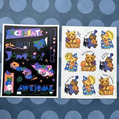Vintage 80s 90s Y2K Hallmark AGC + Stickers 25 FULL SHEETS Characters Foil Heart
