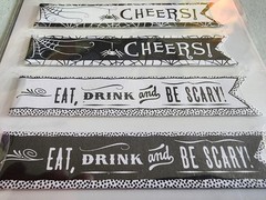 Jolees Halloween Ephemera Straw Wraps Sticker 8pc Gothic Junk Journal Scrapbook