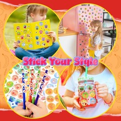 Smelly Stickers Scratch and Sniff, 864 Pieces 36 Sheets Food and Fruit Scente…