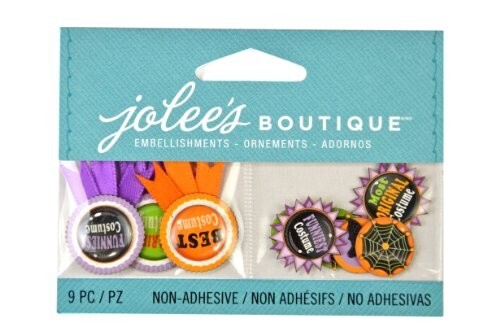 Jolee’s Boutique Embellishments 9 Pieces Mini Costume Party C 2013 Discontinued!
