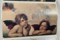 Vintage Brier Rose Angels Cherubs Cupids 4″ x 2 1/2″ Large STICKERS – LOT of 5