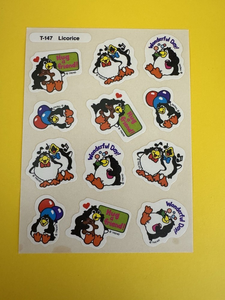 Vintage Trend Enterprises Stinky Stickers Sheet 80’s