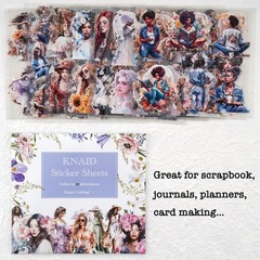 People Scrapbook Sticker Set (30 Sheets, 236 Assorted Pieces) – Journaling Sc…