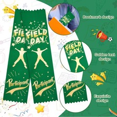 100 PCS Field Day Participant Ribbons Award Prize Winner Recognition Card Set