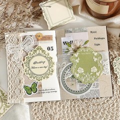 Aesthetic 120pcs Vintage Scrapbooking Paper – Ideal for Junk Journals & Planners
